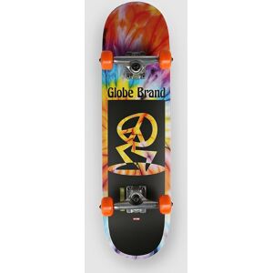 Globe Peace Man Mid 7.6" Skateboard black spiral dye/black Uni Unisex