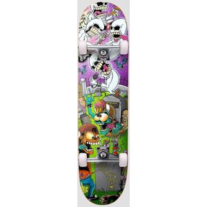 Cruzade Skate Punk Is Not Dead 8.375"X31.83" Skateboard Deck uni uni Uni Unisex