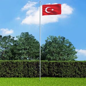 vidaXL Flagge der Türkei 90 x 150 cm