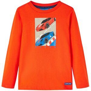 vidaXL Kinder-Langarmshirt Hellorange 128