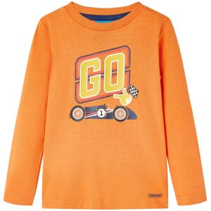 vidaXL Kinder-Langarmshirt Dunkelorange 104