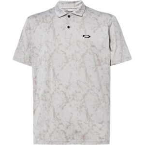 Oakley Marble Jaquard Herren Poloshirt, artic white, Herren, XS