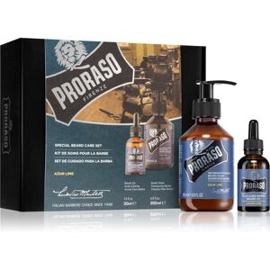 Proraso Set Beard Original Geschenkset für den Bart für Herren Azur Lime