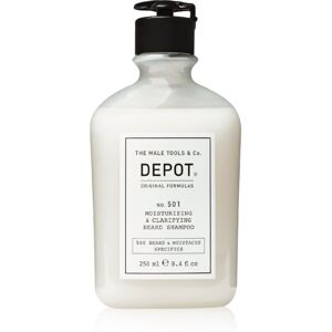 DEPOT 500 BEARD & MOUSTACHE SPECIFICS NO. 501 MOISTURIZING & CLARIFYING BEARD SHAMPOO hydratisierendes Shampoo für den Bart 250 ml