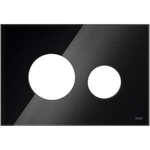 Tece loop Blende für WC-Betätigungsplatte Glas schwarz glänzend, 9240674 9240674