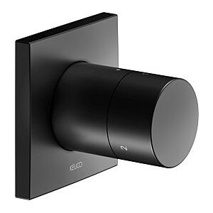 Keuco IXMO Pure Fertigmontageset 59548370002 UP-3-Wege-Umstellventil, eckig, schwarz matt