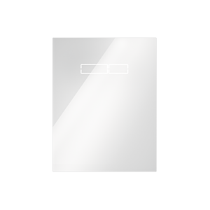 TECE Betätigungsplatte TECElux 9650002 Glas weiß, sen-Touch Elektronik