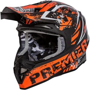 Premier Exige ZX 3 Motocross Helm Schwarz Orange L unisex