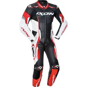 Ixon Vortex Junior 1-Teiler Kinder Motorrad Lederkombi Schwarz Weiss Rot 12 Jahre unisex