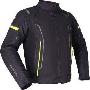 Richa Airstream 3 wasserdichte Motorrad Textiljacke Schwarz Gelb 5XL unisex