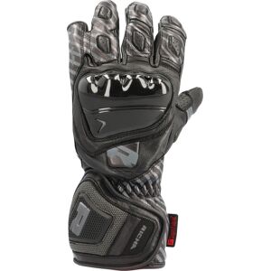 Richa Savage 3 Stripe perforierte Motorrad Handschuhe Schwarz Grau M unisex