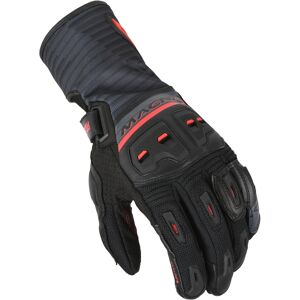 Macna Shellar perforierte Motorrad Handschuhe Schwarz Rot M male