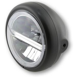 HIGHSIDER 5 3/4 Zoll LED-Scheinwerfer PECOS TYP 6 mit TFL, sw matt, seitl. Befest. Schwarz unisex