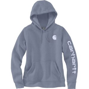 Carhartt Clarksburg Logo Damen Hoodie Grau Blau M female
