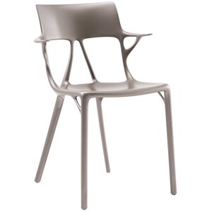 Kartell A.I. Stuhl - grau metallic - Aussteller grau metallic