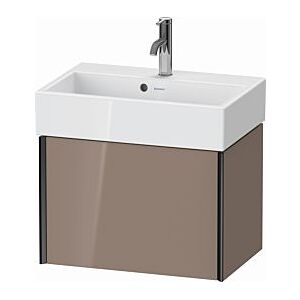 Duravit XViu Waschtisch-Unterschrank XV42160B286 58,4x38,4x39,7cm, 1 Auszug, schwarz matt, cappucino hochglanz