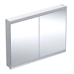 Geberit One Spiegelschrank 505805001 120 x 90 x 15 cm, Aluminium eloxiert, mit ComfortLight, 2 Türen