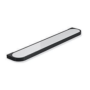 Hewi System 800 Ablage 800.03.10060CV 600mm, Platte Acrylglas, Halter und Becher schwarz tiefmatt