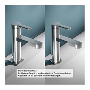 Keuco IXMO Flat 210 Waschtischarmatur 59510013100 Ausladung 159mm, ohne Ablaufgarnitur, verchromt