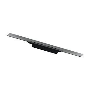 TECE drainprofile Duschrinne 671211 1200 mm, Polished Black Chrome / Chrom schwarz glänzend, Breite 55mm, PVD