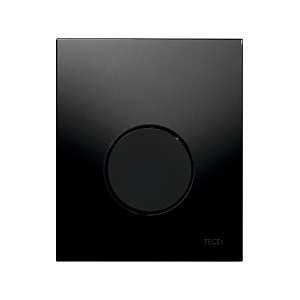 TECEloop Urinal Betätigungsplatte 9242657 Glas schwarz, Taste schwarz