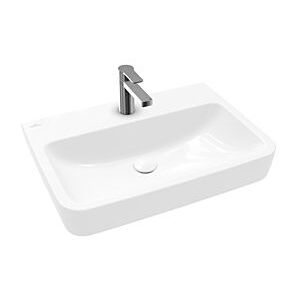 Villeroy und Boch O.novo Waschtisch 4A416601 65 x 46 cm, 1 Hahnloch, eckig, ohne Überlauf, weiß