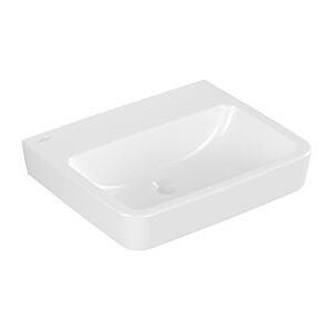 Villeroy und Boch O.novo Einbau-/Aufsatz-Waschtisch 4A41MFR1 55x46cm, eckig, ohne Hahnloch, ohne Überlauf, weiß C-plus