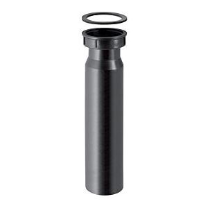 Geberit Anschlussstutzen 152115161 1 1/4", DN 50, schwarz, mit Überwurfmutter, PE-HD, schwarz