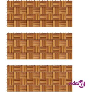 vidaXL Decking Tiles 30 x 30 cm Acacia Set of 30