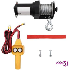 vidaXL 12 V Electric Winch 907 KG Wire Remote Control