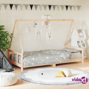 vidaXL Kids Bed Frame 90x190 cm Solid Wood Pine