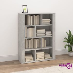 vidaXL Sideboard Concrete Grey 80x30x106 cm Engineered Wood