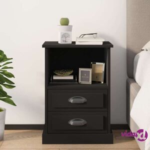 vidaXL Bedside Cabinet Black 43x36x60 cm