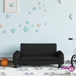 vidaXL Kids Sofa Black 70x45x30 cm Fabric