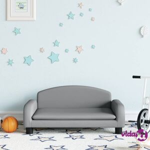 vidaXL Kids Sofa Light Grey 70x45x30 cm Fabric