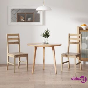 vidaXL Dining Chairs 2 pcs Solid Acacia Wood