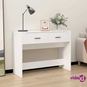 vidaXL Console Table White 100x39x75 cm Engineered Wood