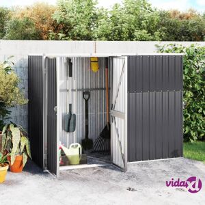 vidaXL Garden Tool Shed Anthracite 225x89x161 cm Galvanised Steel