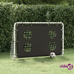 vidaXL Soccer Goal Training Net Steel 184x61x122 cm