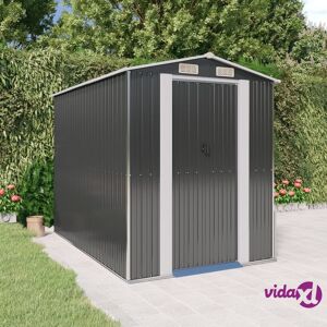 vidaXL Garden Shed Anthracite 192x274x223 cm Galvanised Steel