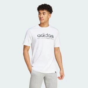 Adidas Camo Linear Graphic Tee White XL - Men Lifestyle T Shirts,Shirts XL