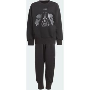 adidas x Star Wars Z.N.E. Crewneck and Jogger Set Black 6-7Y - Kids Lifestyle Tracksuits 6-7Y