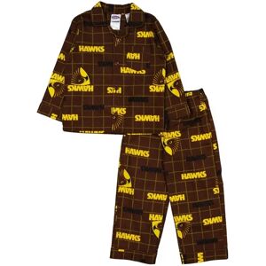 hawthorn-hawthorn-hawks-kidswear Hawthorn Hawks AFL Toddler PJ Set HAWTHORN HAWKS (MULTI PRINT) size 3