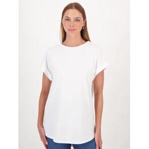 australian-cotton Womens Australian Cotton Longline Tee WHITE (SOLID) size 10