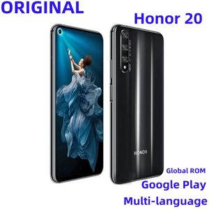 Stock Global ROM Honor 20 Smartphone 6.26" HiSilicon Kirin 980 48MP Rear Four Camera Multi-language Android Cellphone