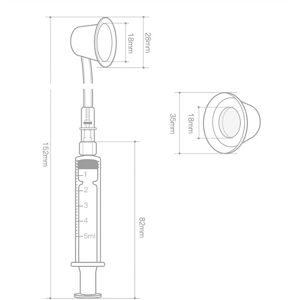 1 Set Nipple Aspirator Puller Shaper Feeding Sucking for Flat Inverted Nipples Treatment Redress Correction Niplette Attractor