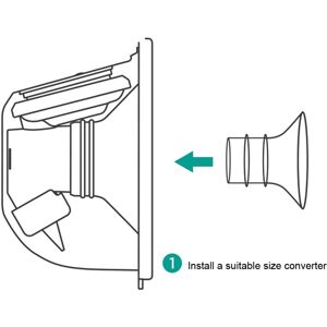 Breast Pump Shields Flange Inserts 17/19/21mm for 24mm-30mm Collection Cup Wearable Breast Pump Converter Accessories P31B