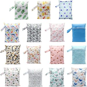 77HD Versatile Baby Diaper Bag Cartoon Print Wet Dry Nappy Zipper Handbag Stroller Carry Pack for Travel & Organization