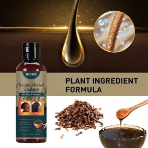 Natural Herbal Shampoo Hair Strengthen Shampoo Damaged Dyed Darkening Anti-Hair Multiflorum Shampoo Loss Serum Polygonum Re