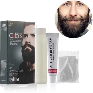 2Pcs Hot Sale Men Efficient Beard Black Dye Tint Cream Mustache Semi-permanent Men's Fashion Nourishing Faster Hair Color Dye